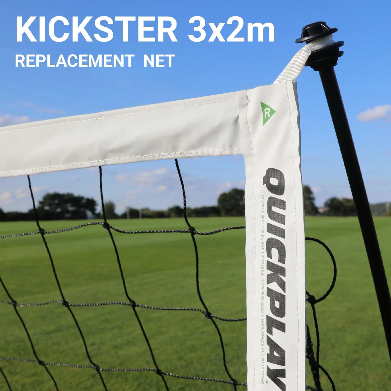 Siatka Zapasowa Do Bramki Quickplay Kickster 3X2 M, Czarna