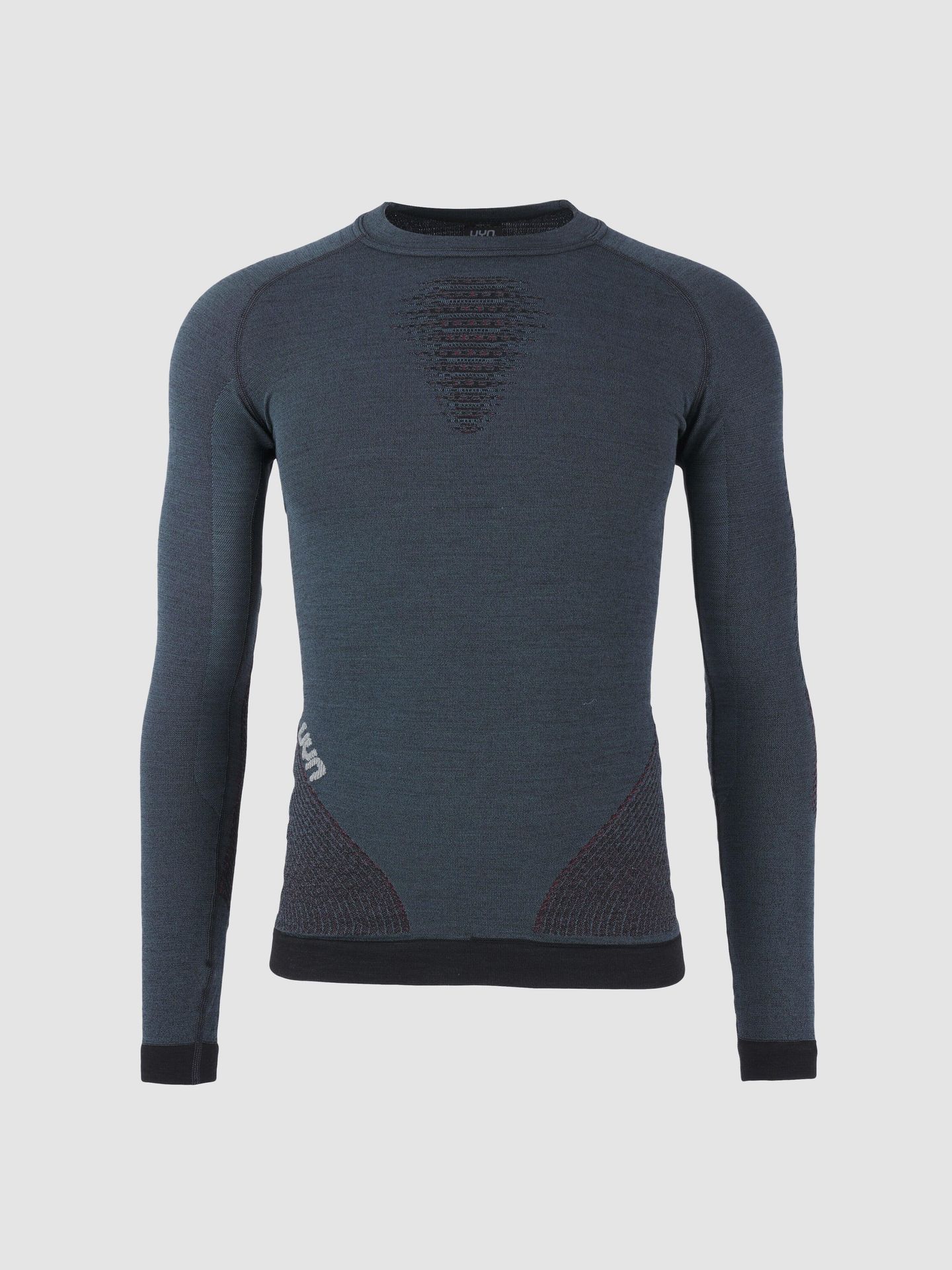 UYN Fusyon Mens Shirt LS Orion Blue/Bordeaux/Pearl Grey L/XL