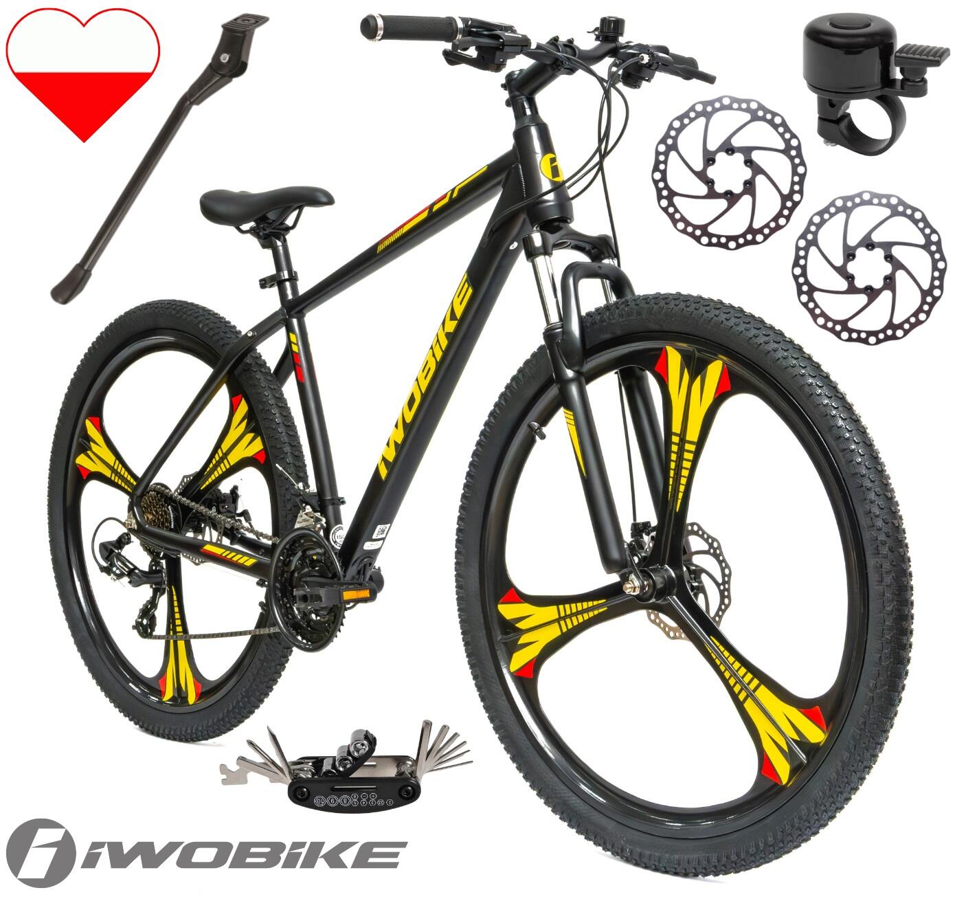 Rower Męski Górski 29 MTB Aluminium Amortyzacja Shimano IWOBIKE 2025 Stopka