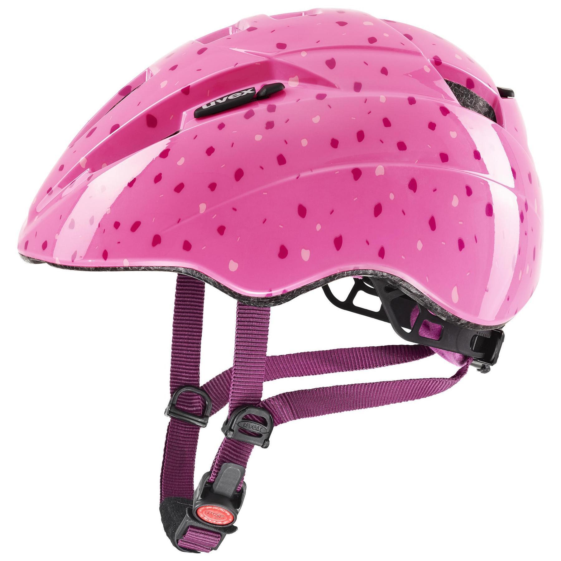 UVEX, kask rowerowy, kid 2 pink confetti 46-52