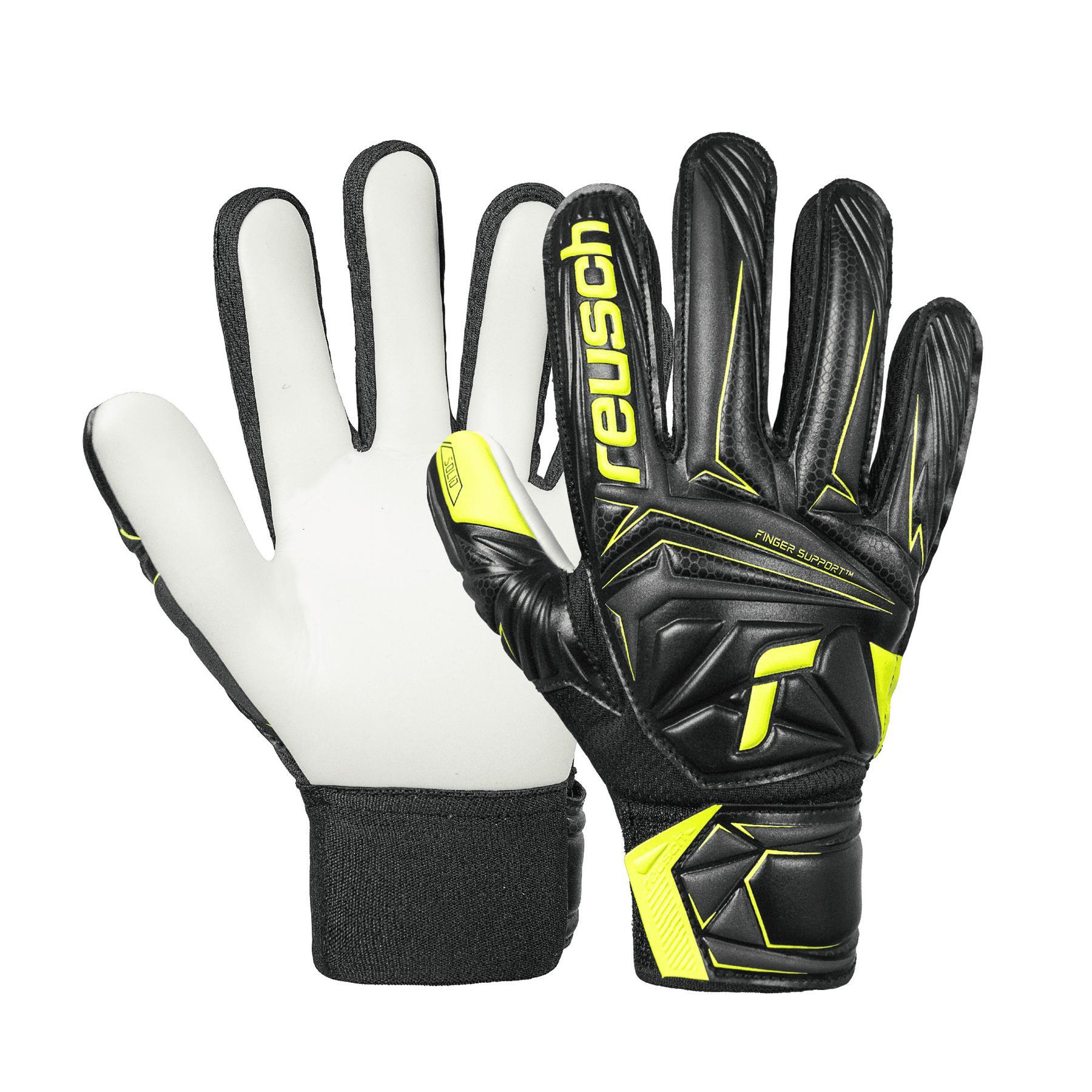 Dziecięce rękawice bramkarskie Reusch Attrakt Starter Solid Finger Support