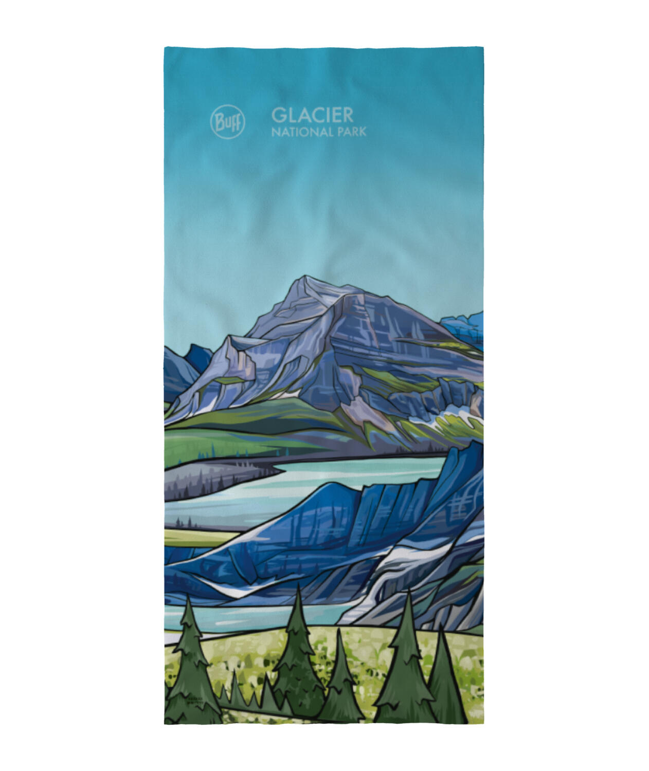 Bandana BUFF COOLNET UV® NATIONAL PARKS GLACIER