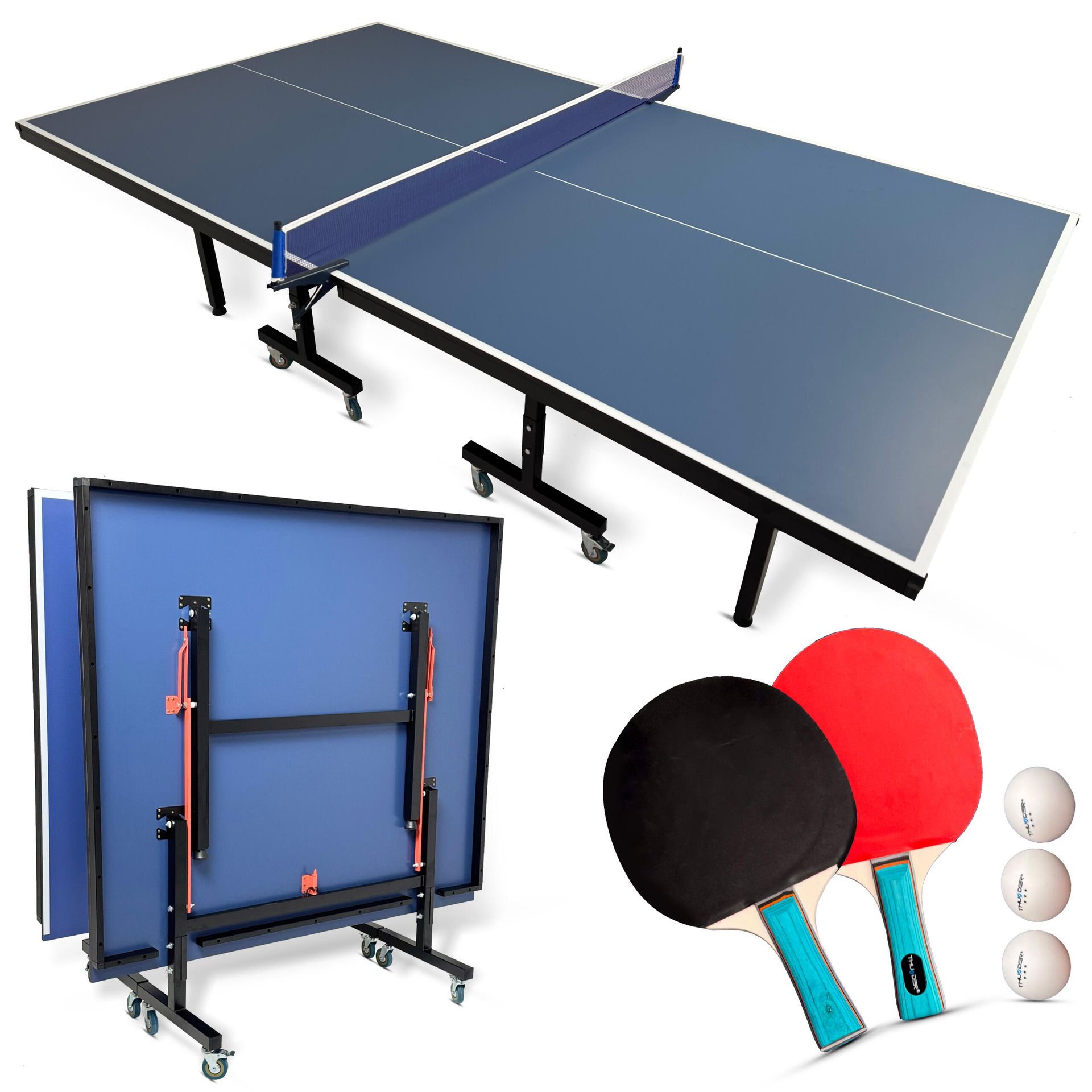 Stół Do Tenisa Stołowego Thunder Vital-18-Blue
