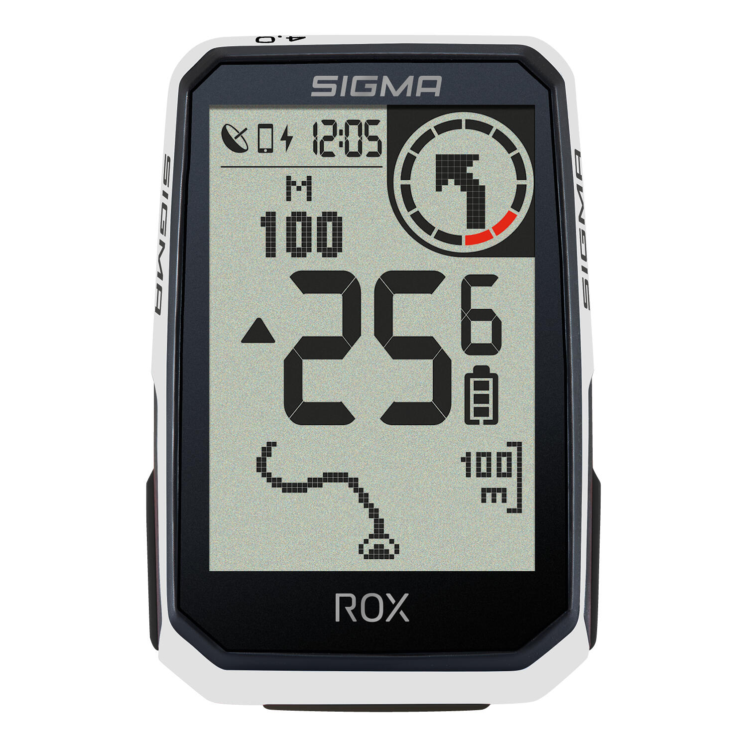 Licznik rowerowy SIGMA Rox 4.0 Endurance Biały Podświetlany