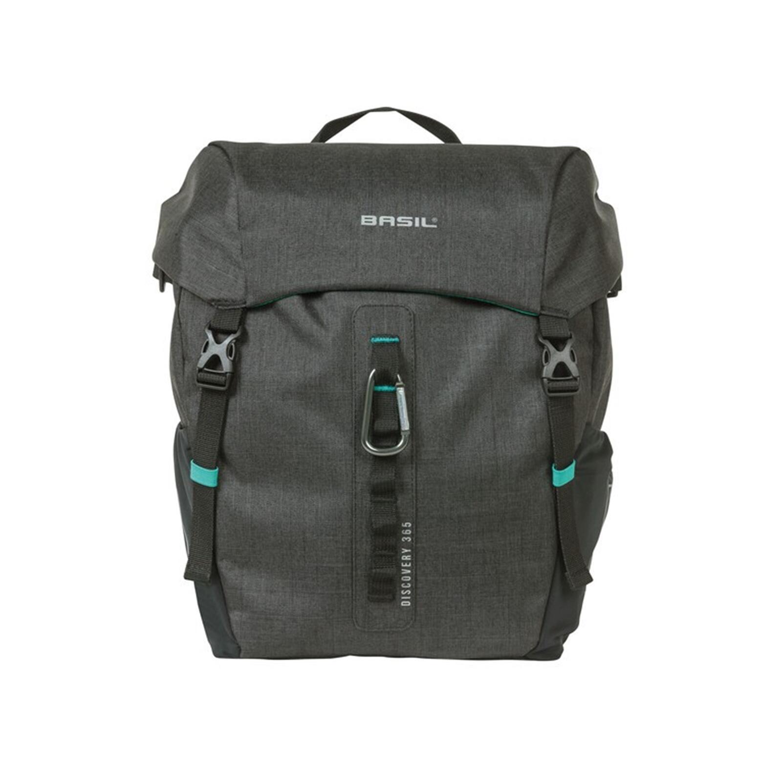 Basil Discovery 365D Single Pannier Bag M 9l, black melee 2021 Sakwy 18043