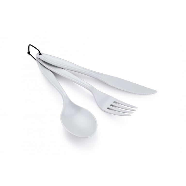 GSI Outdoors Zestaw sztućców turystycznych 3 PC RING CUTLERY SET - EGGSHELL 090497705021