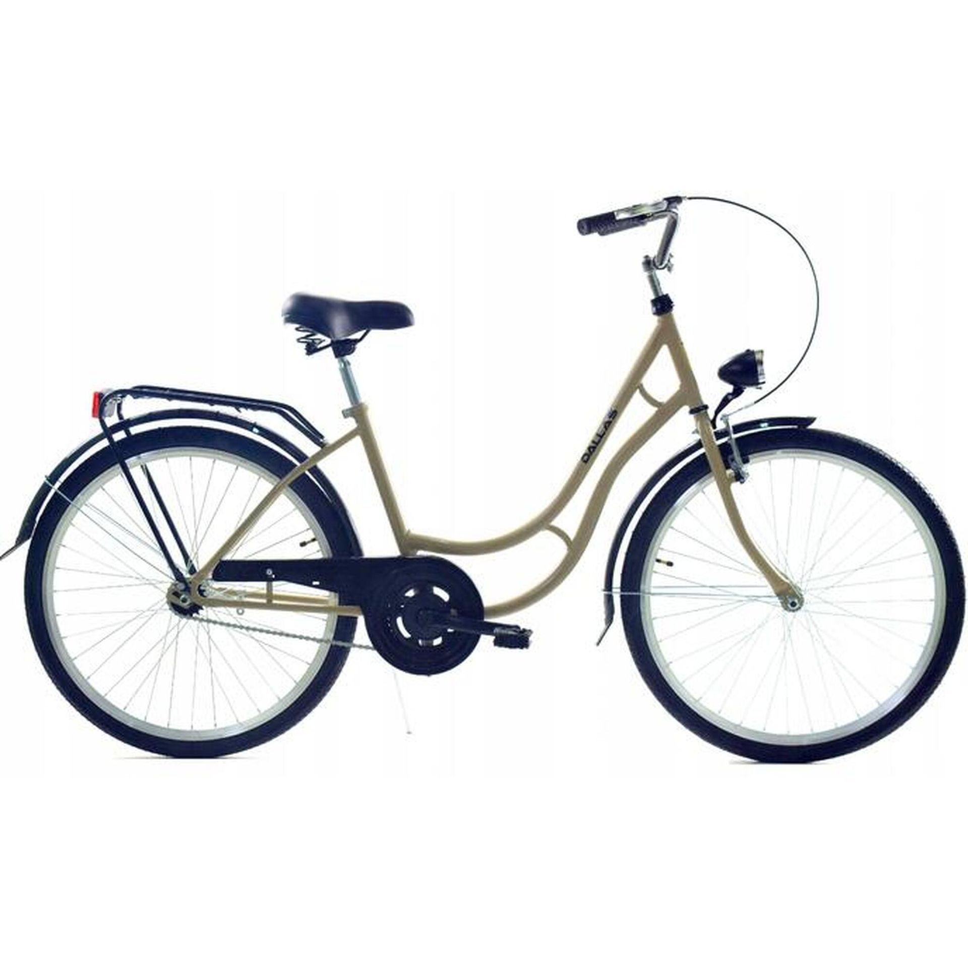 Rower Miejski Dallas Bike Retro z koszem 26