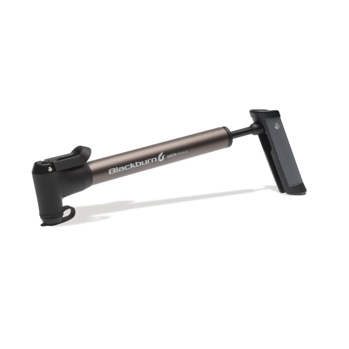 BLACKBURN SS18 AIRSTIK ANYVALVE HV ręczna pompka rowerowa dwustronna 160psi grafitowa