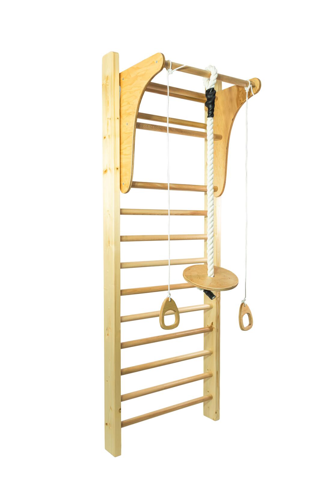 Interplastic Drabinka Gimnastyczna Leon 230 x 80 cm + drążek + huśtawka + uchwyty