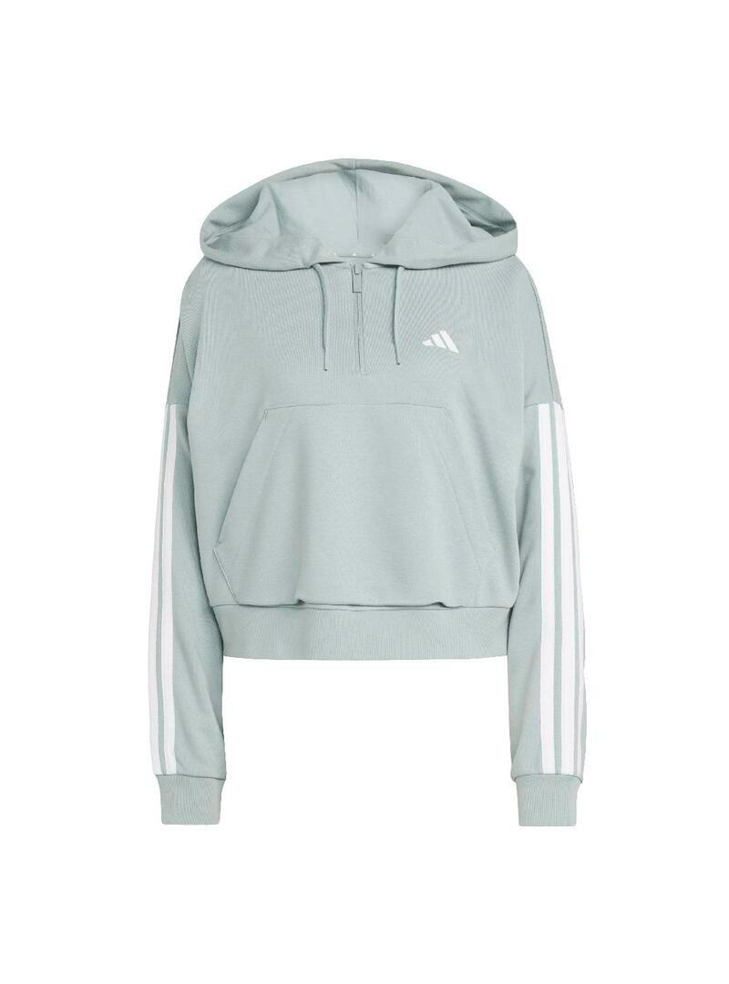 Bluza damska z zamkiem 1/4 z kapturem zapinana na zamek błyskawiczny adidas Esse