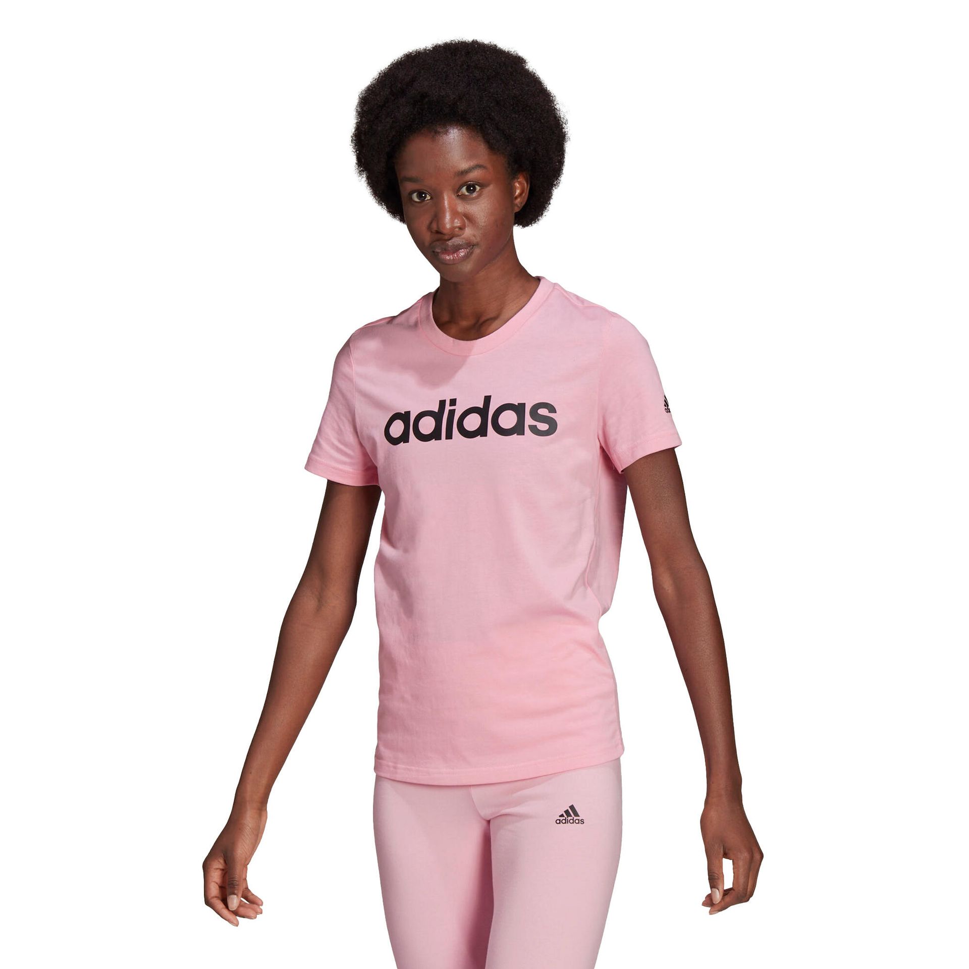 Koszulka z krótkim rękawem Damska Loungewear Essentials Slim Logo