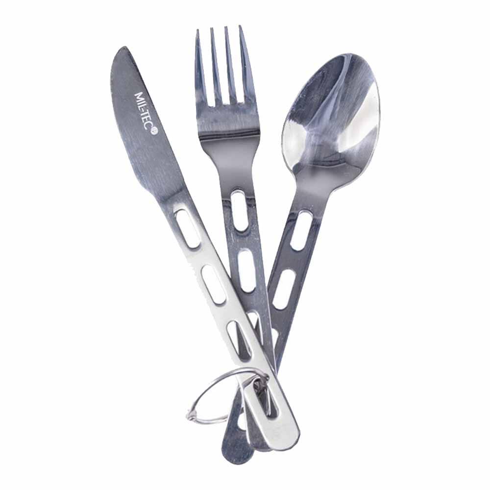 Mil-Tec essbesteck m. ring S/Steel Light weight