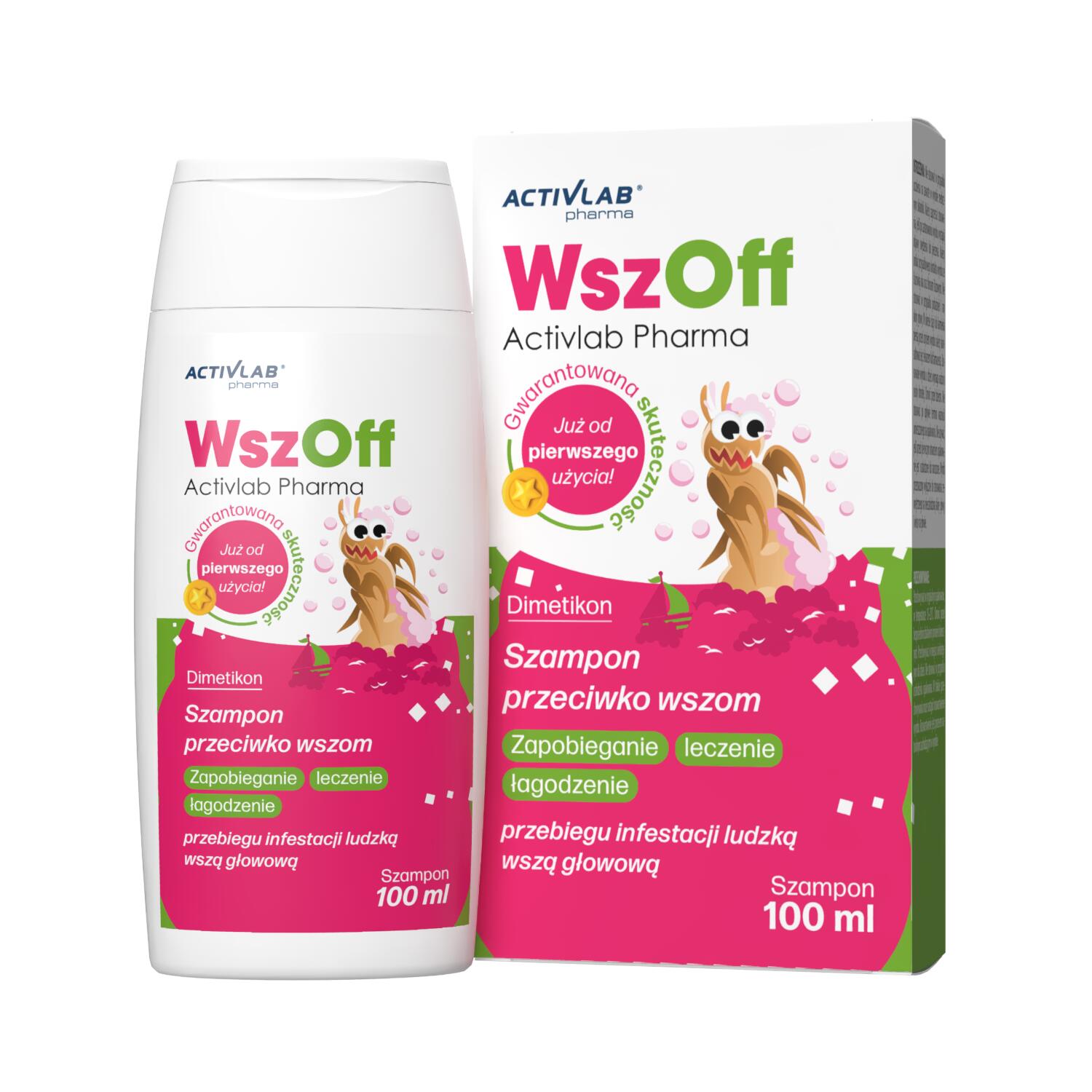 Activlab Pharma WszOff, szampon przeciw wszom, 100 ml