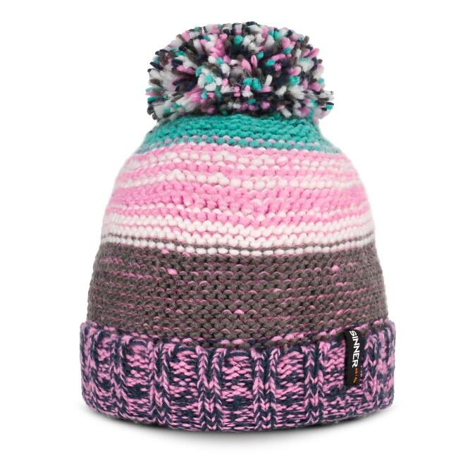 Czapka SINNER Resort Beanie, różowa, dziecięca
