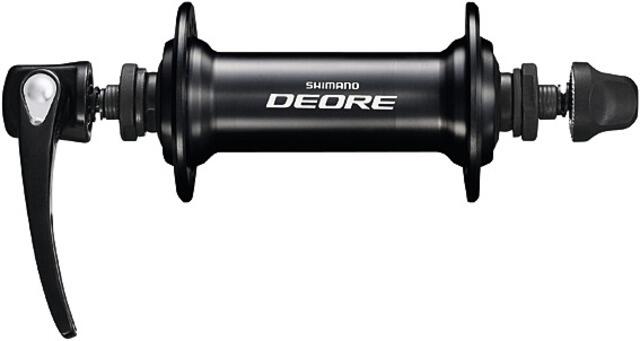 SHIMANO Piasta Deore HB-T610 czarny / Ilość otworów: 36 / Mocowanie tarczy: nie / Montaż: przód EHBT610AL