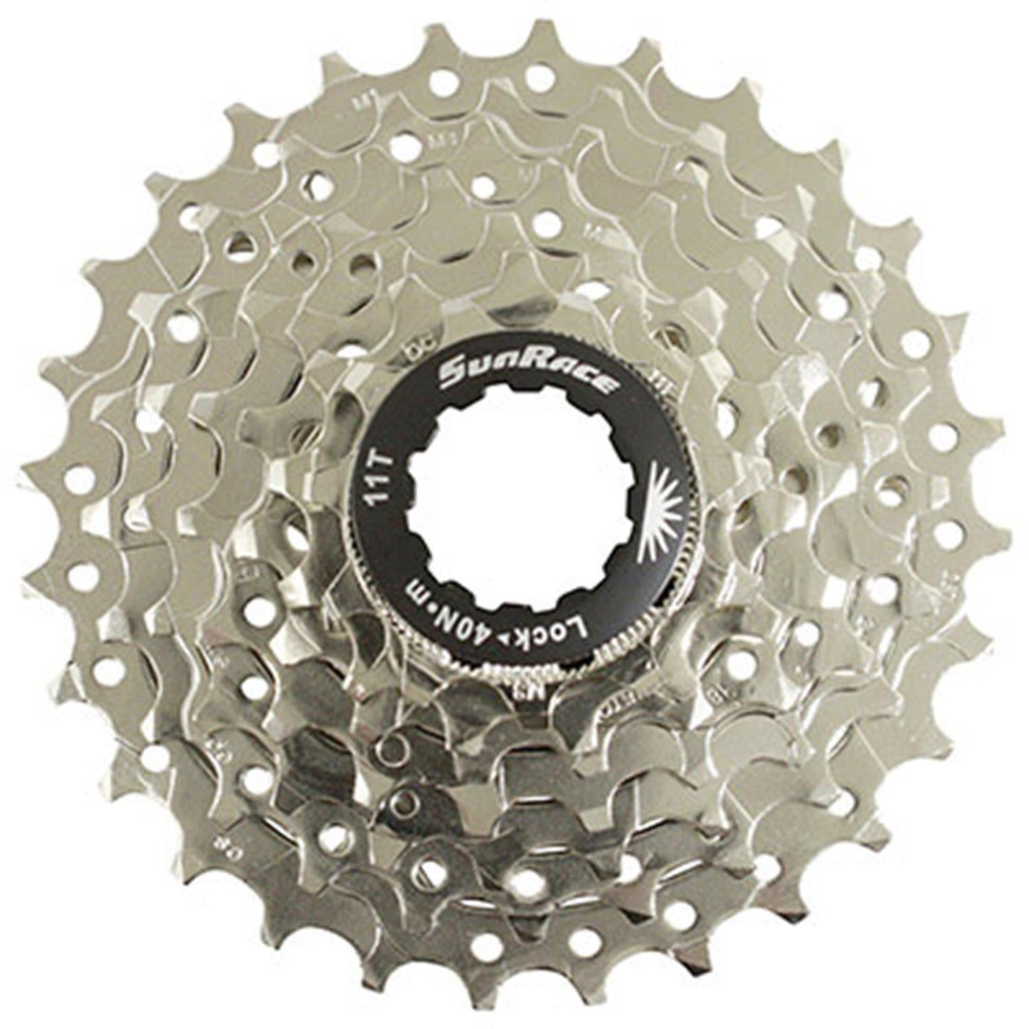 SunRace Sunrace Cassette 7 Vitesses  Sélecteur Indexé 11  28 Dents Méta Llique (CSM637AS)