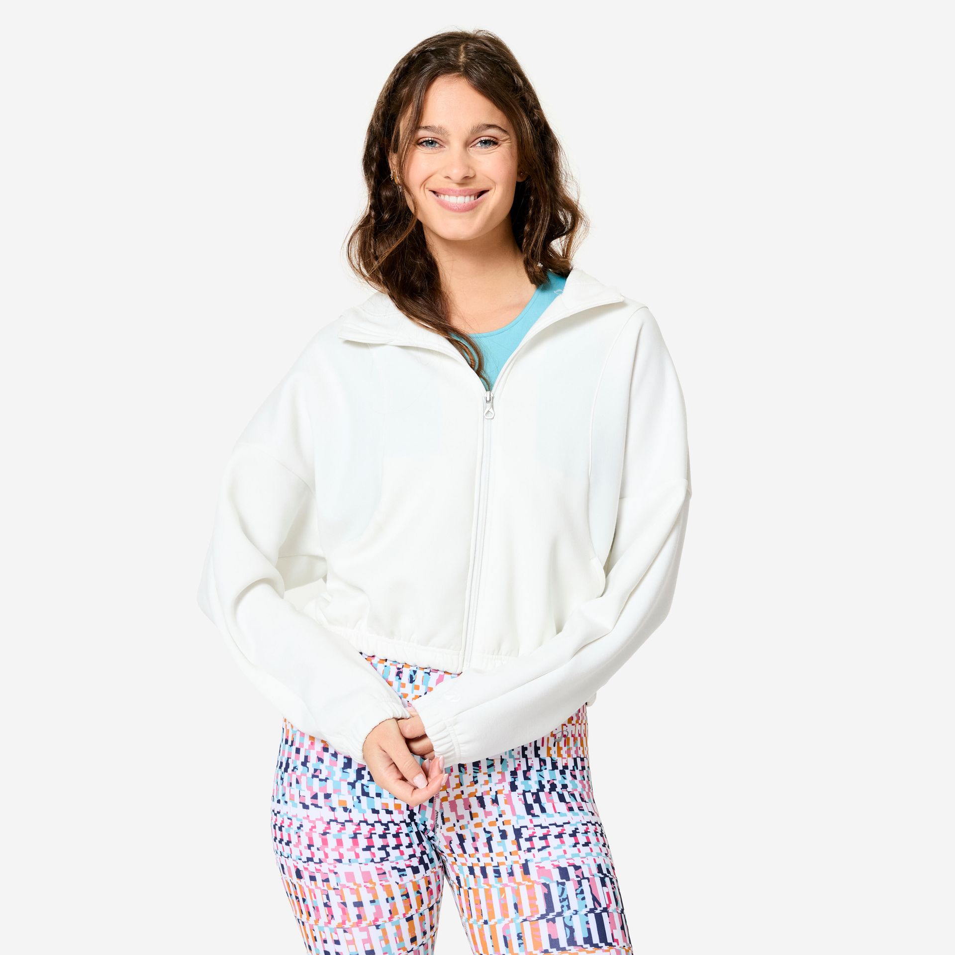 Bluza z kapturem damska Domyos fitness