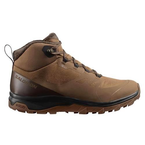 Salomon Trekkingi Outsnap Climasalomon™ Waterproof L47685000 Brązowy