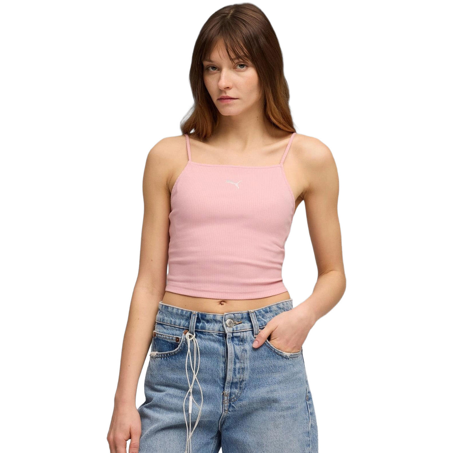 Podkoszulek damskie Puma Wardrobe Ess Ribbed Tank Top