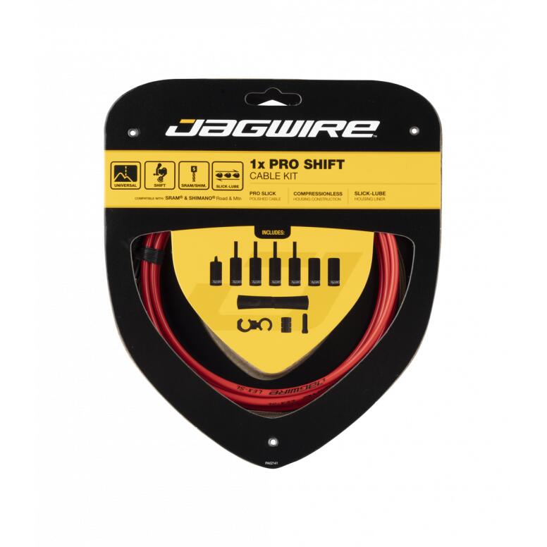 Zestaw linka przerzutki Jagwire Pro Shift czerwony