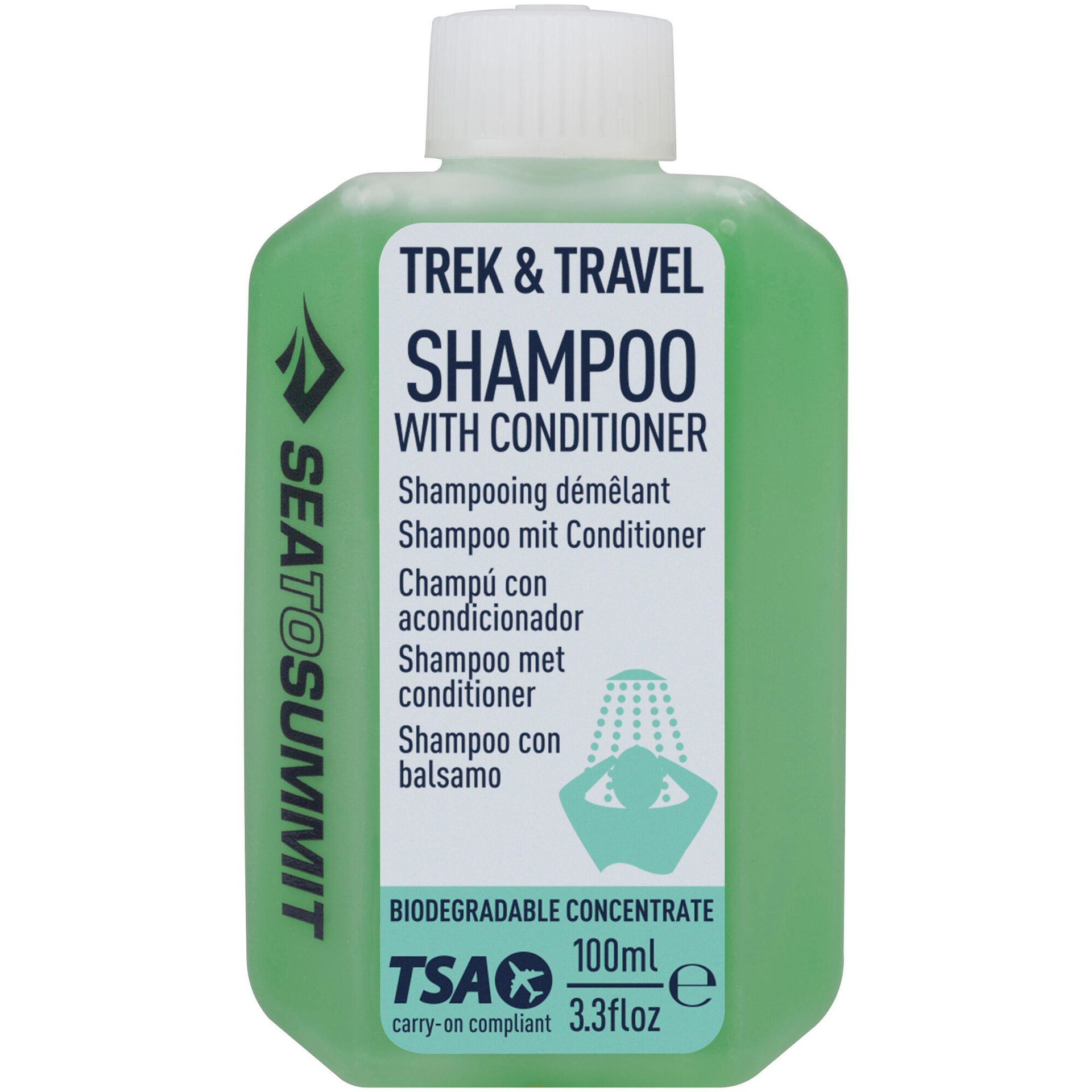 Szampon turystyczny Sea To Summit Trek & Travel Liquid Conditioning Shampoo 100 ml - sea mist green