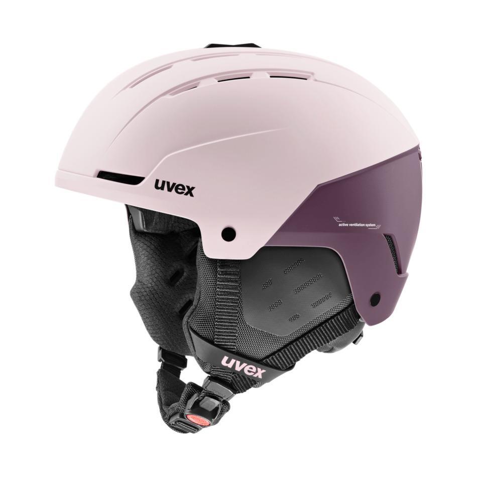 Kask narciarski Uvex Stance - powder/plum matt