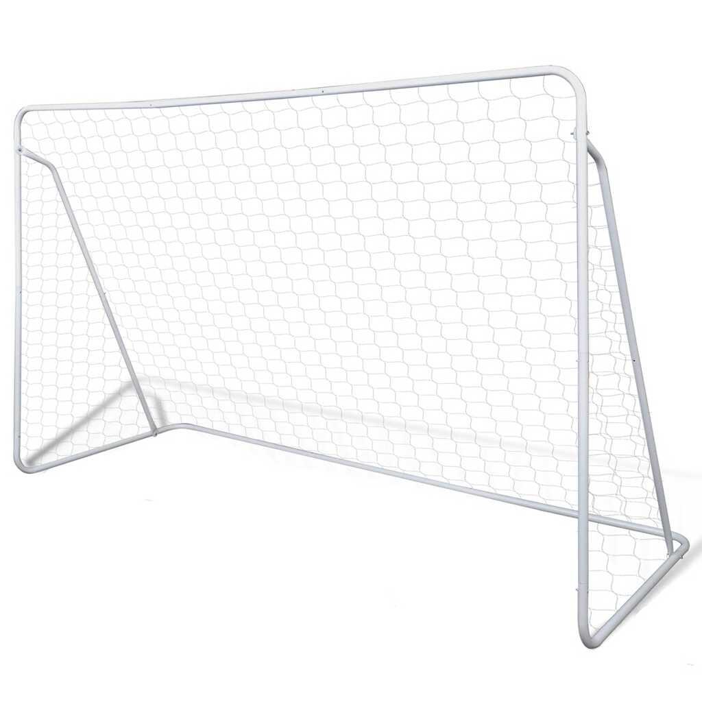 vidaXL Vidaxl Stalowa Bramka Do Piłki Nożnej 240 X 90 150 Cm