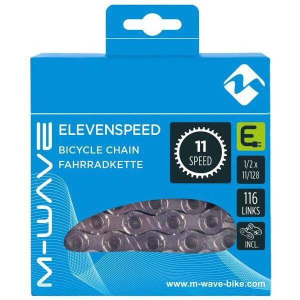 Łańcuch M-Wave do e-bike 11 biegów, 116 ogniw, srebrny