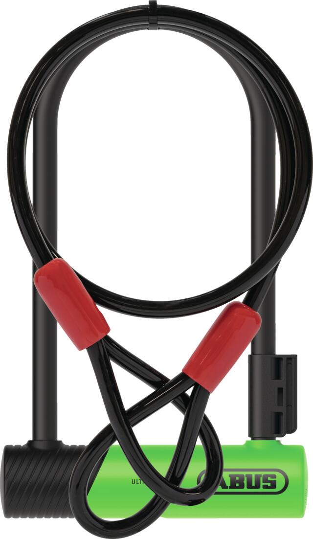 Zapięcie rowerowe ABUS 410K/170HB230 + SH34 + Cobra 10/120 U-lock Zielony