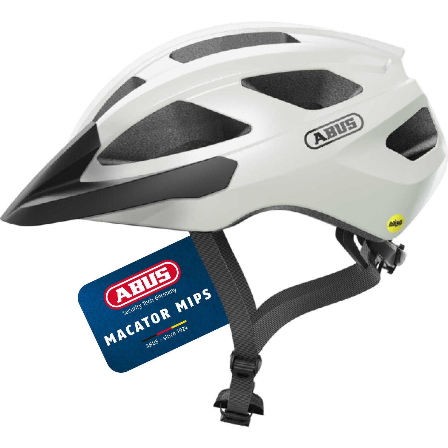 ABUS Macator Pearl Biały Szosowy ( L) MIPS