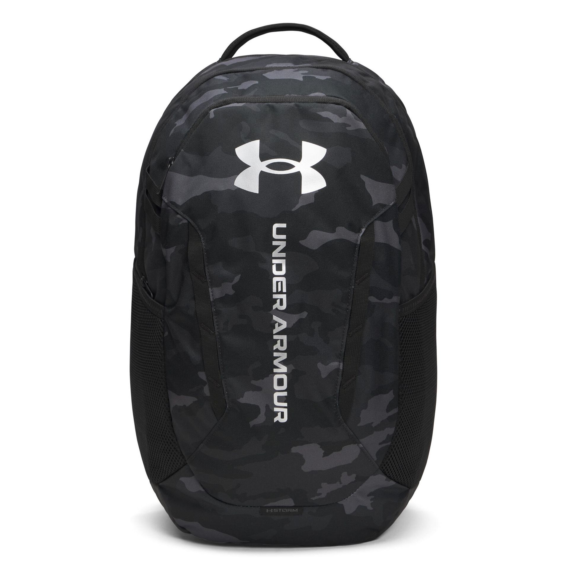 Plecak miejski Under Armour Hustle 6.0 29 l black/black/metallic silver WYSYŁKA W 24H 30 DNI NA ZWROT