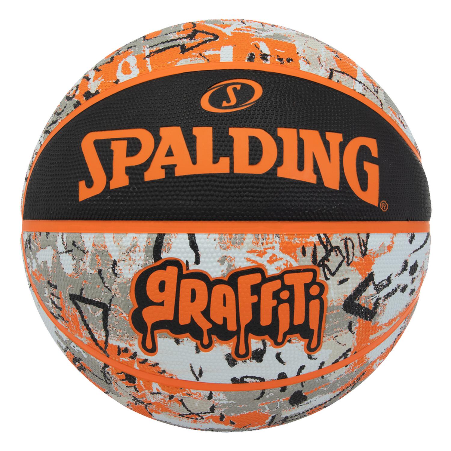 Piłka do koszykówki Spalding Orange Graffiti Rubber