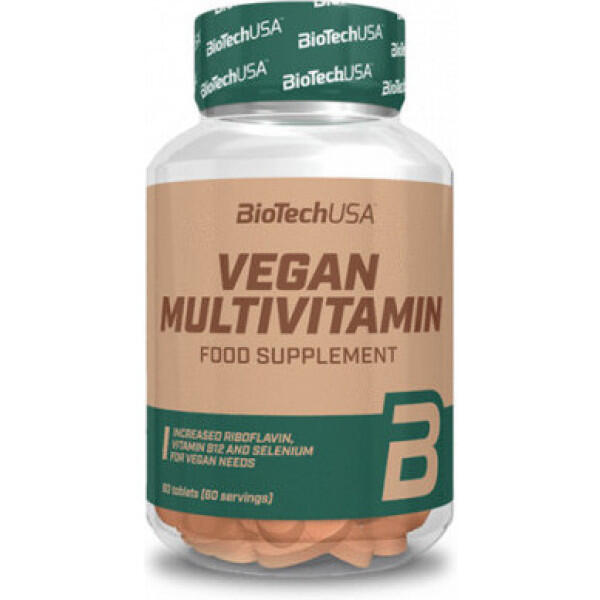BioTech USA Vegan Multivitamin, Suplement diety,  60 tabletek