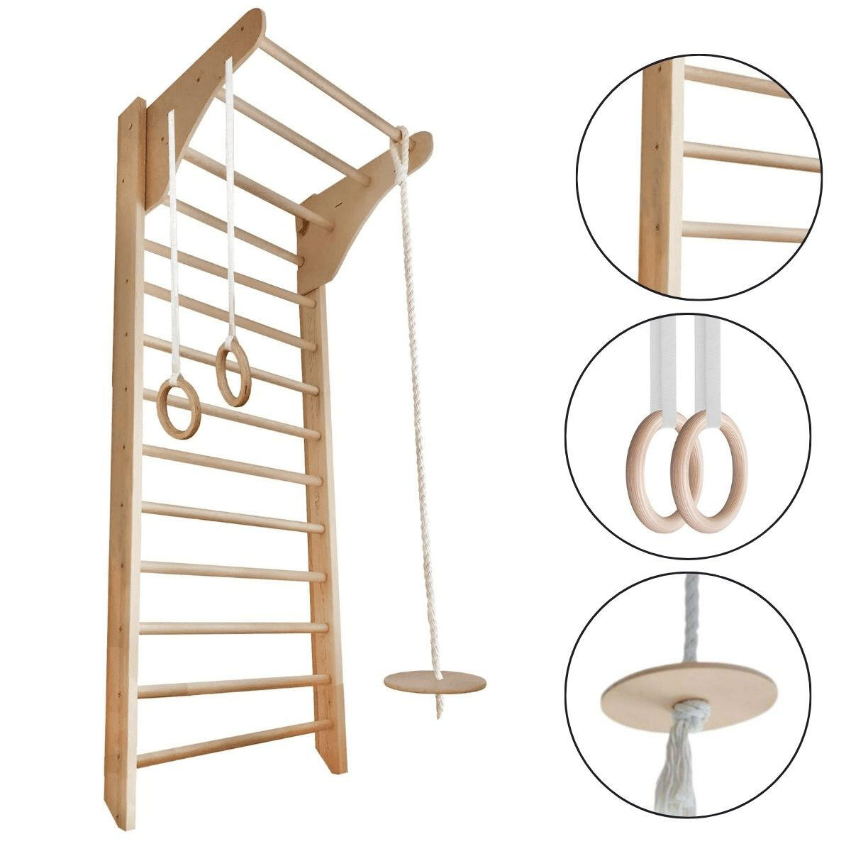 Małpiszon, Drabinka Gimnastyczna Kinder Wood Drewno Małpiszon