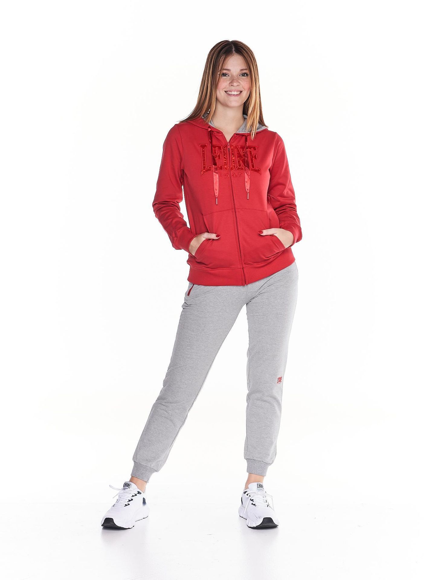 Bluza z bawełna z kaptur na co dzień na siłownię
