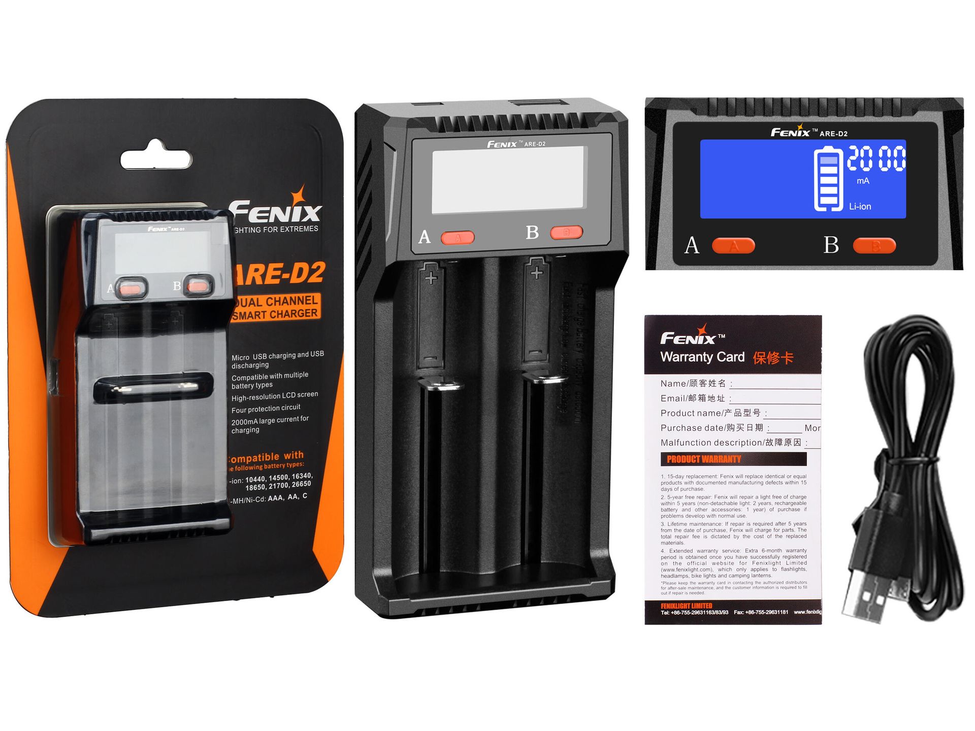 Fenix Ładowarka USB ARE-D2 + darmowy zwrot (039-392) 039-392