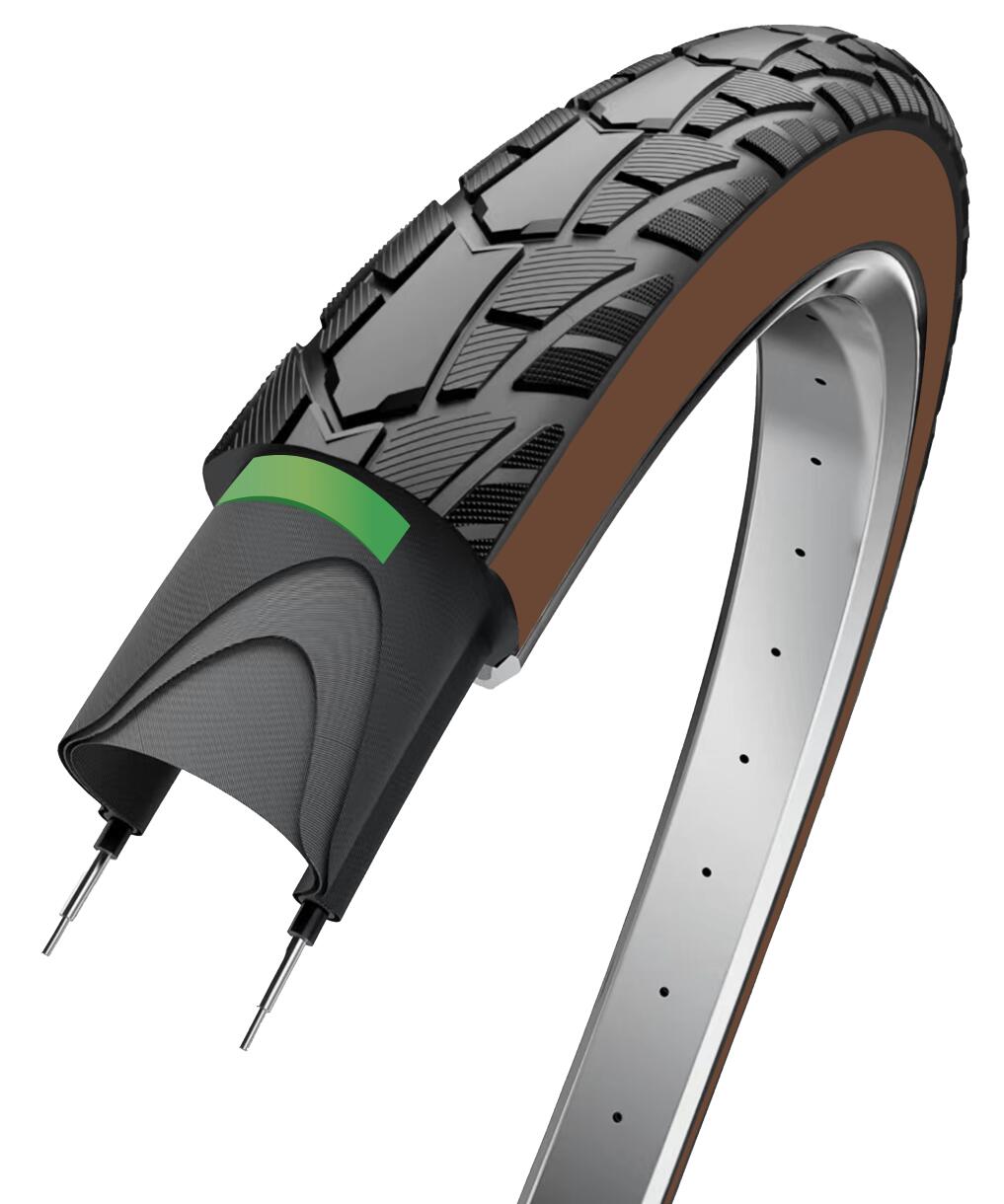 Opona Edge Performance Protect 28 x 1.75 (47-622) czarno-brązowa z odblaskiem