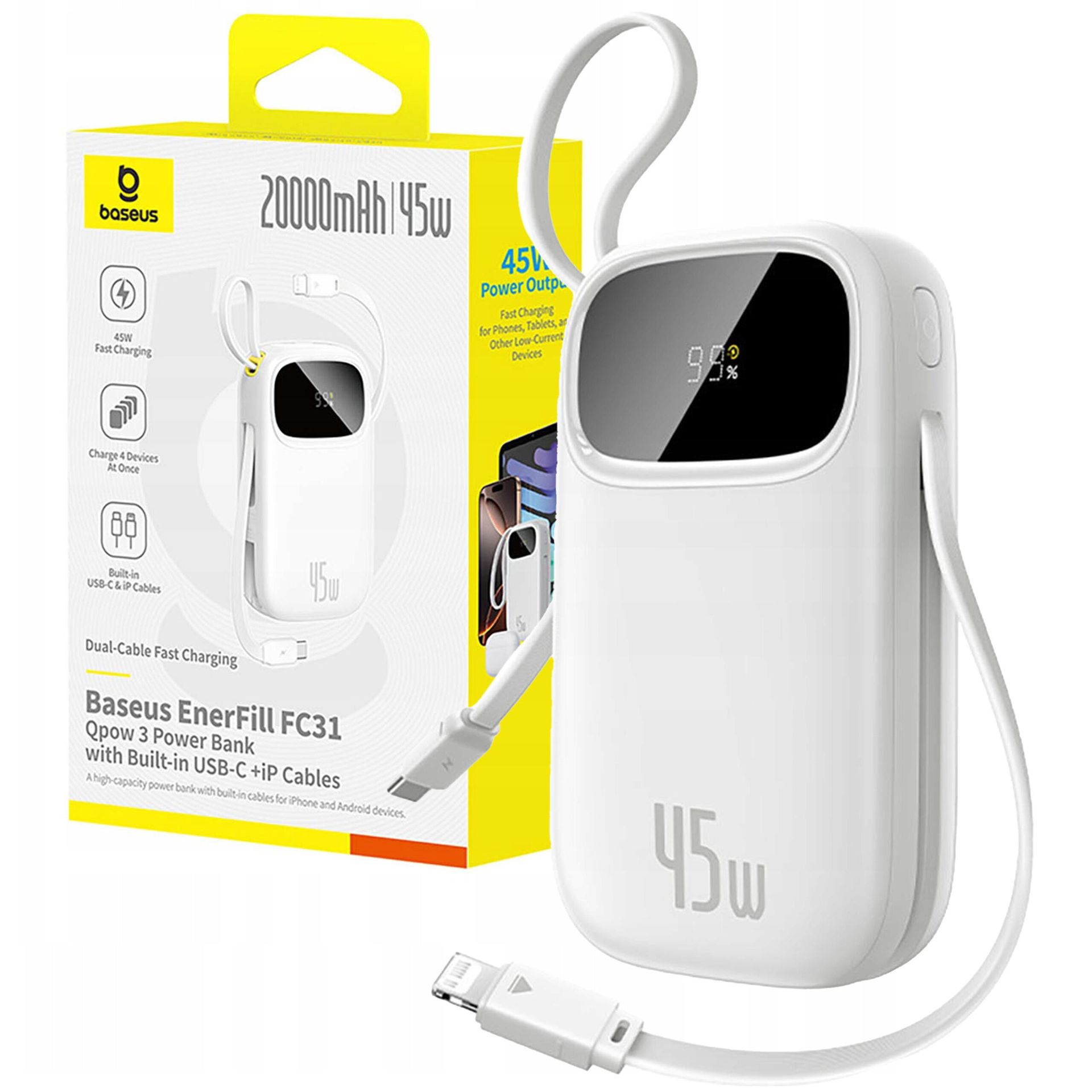 Baseus EnerFill FC21 Qpow 20000mAh 45W Niebieski