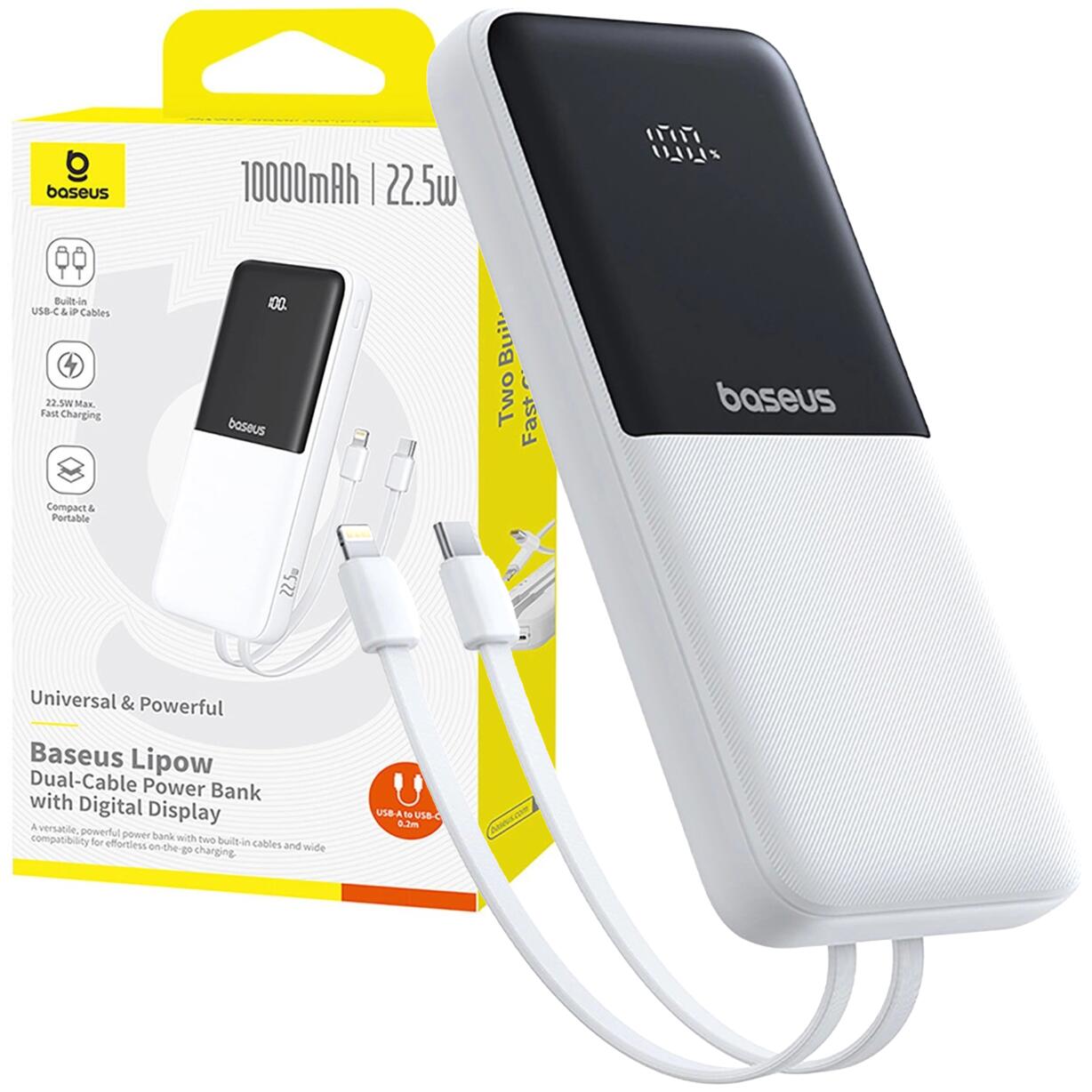 Baseus Lipow 10000 mAh 22,5W biały
