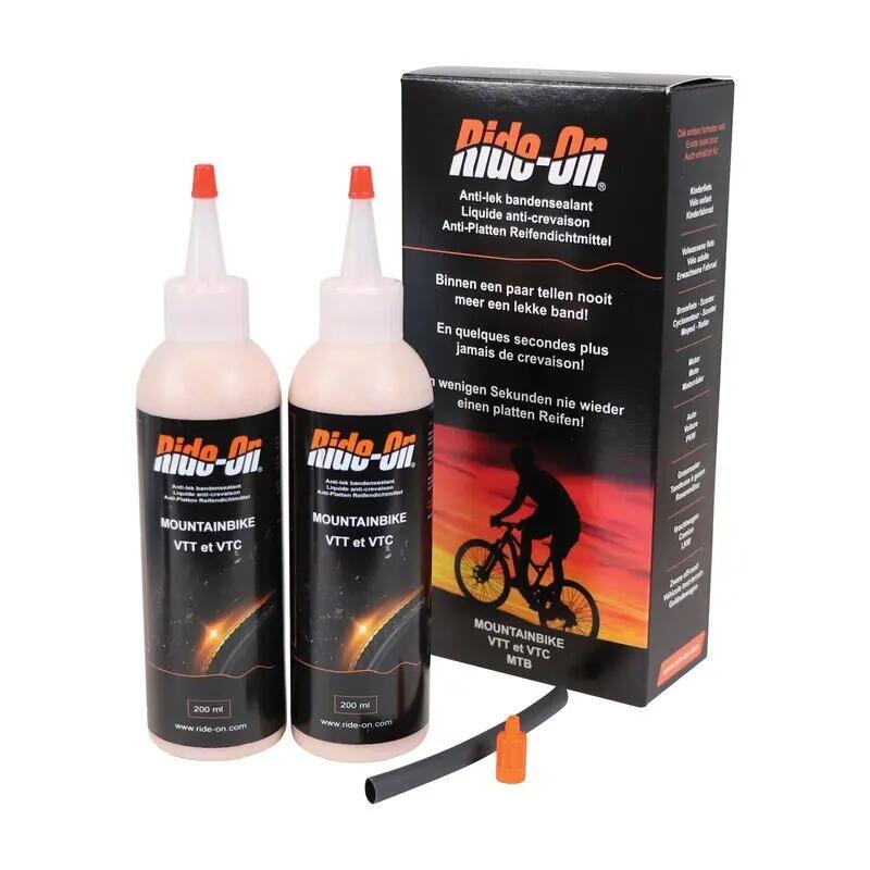 Preparat zapobiegający przebiciu opon i żel wyrównujący Ride-On MTB (x2)