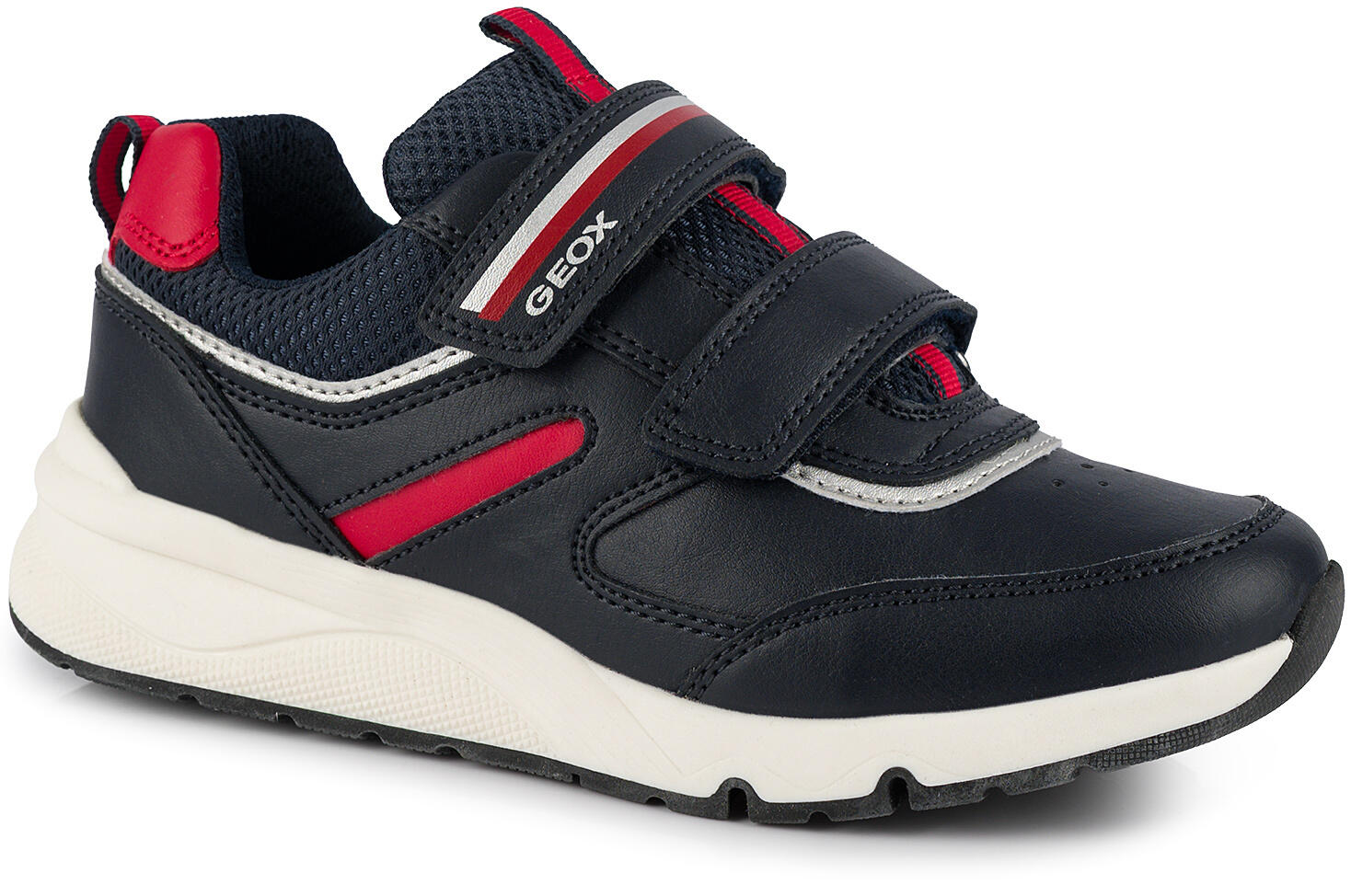 Buty dziecięce sportowe sneakersy dla chłopca na rzep ekoskóra GEOX ROONER