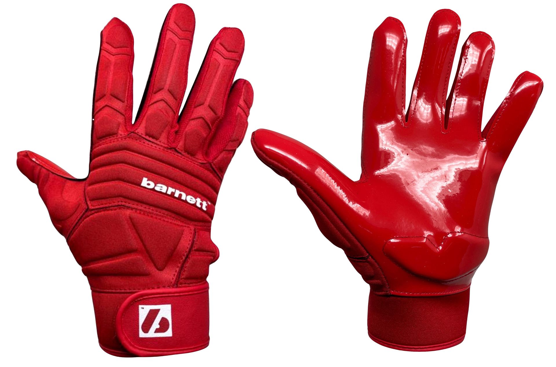 Rękawiczki do futbolu amerykańskiego FLG-03 czerwone, OL, DL