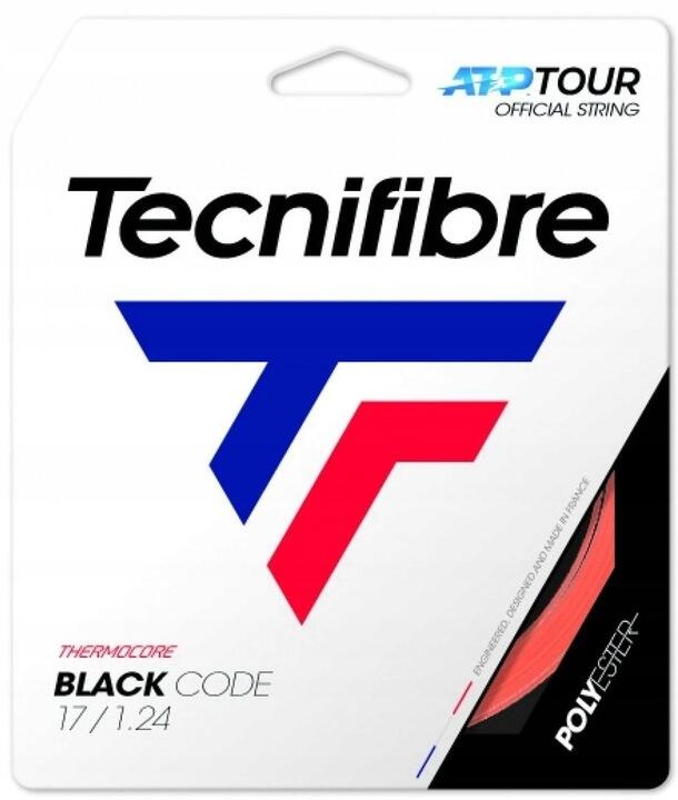 Naciąg tenisowy Tecnifibre  Black Code Fire (12 m)  1,24 mm