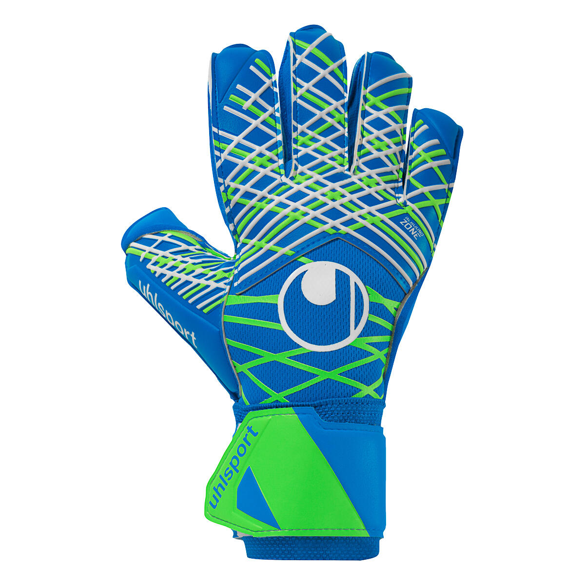 Rękawice bramkarskie uhlsport Aquasoft pacific blue/fluo green/w WYSYŁKA W 24H 30 DNI NA ZWROT