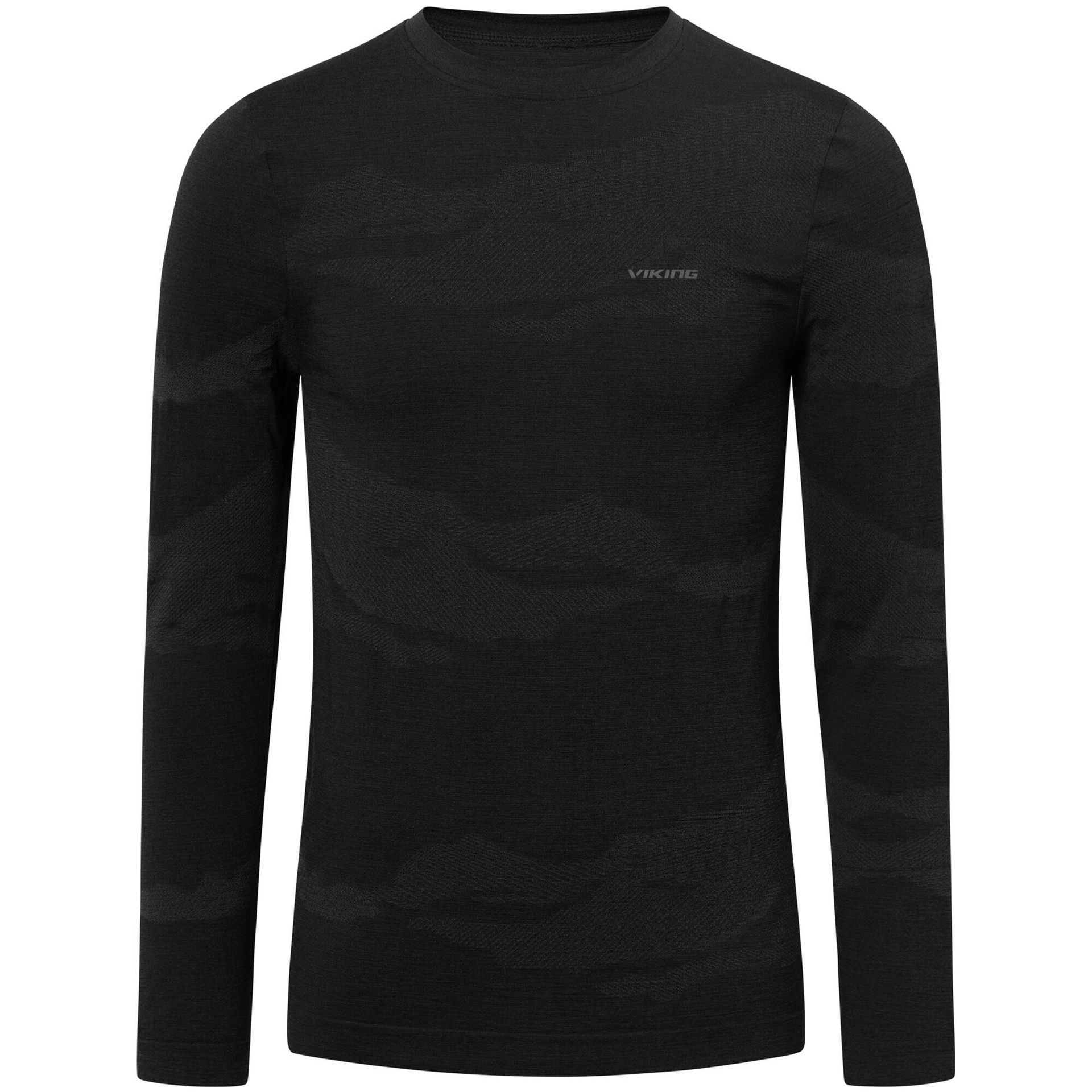Bluza termoaktywna męska Viking Gasher Man Longsleeve Merino 0908 czarno-szary XXL