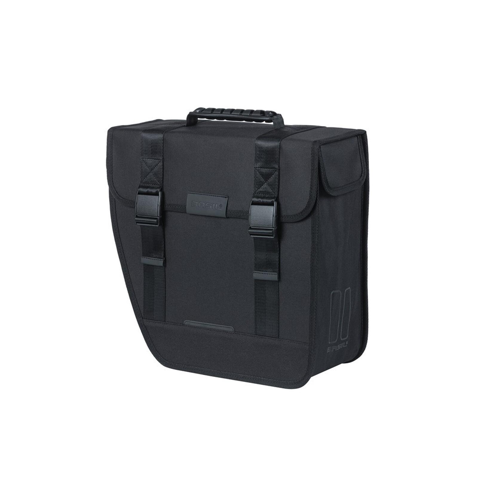 Basil Tour Single Pannier Bag Left 14l, czarny 2022 Sakwy 18180