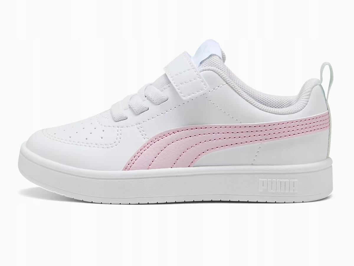 BUTY dziecięce PUMA RICKIE na rzep pełne białe sportowe
