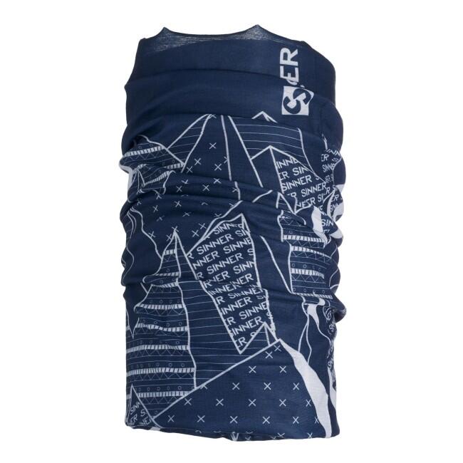 Bandana SINNER Blue Mountain, niebieska, unisex