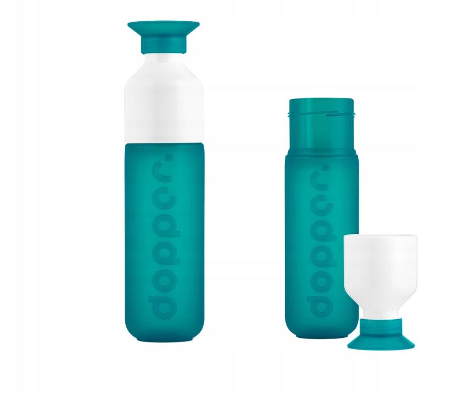 Фото - Спортивний шейкер Wielorazowa butelka podróżna Dopper Original 450 ml - tidal teal