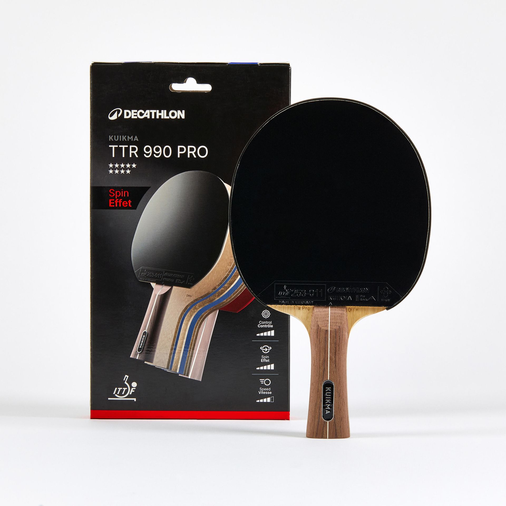 Rakietka do tenisa stołowego Pongori TTR 990 Pro Spin 9* ITTF klub